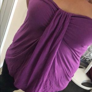 Old Navy Purple draped Tube Top